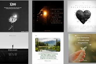 design eye catching motivational posts