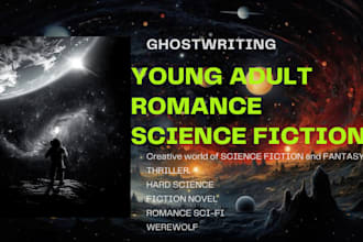ghostwrite, edit, rewrite science fiction book fantasy story