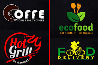 design a unique logo for bakery, fast food, seafood, or dessert business