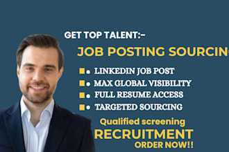 post jobs on linkedin, job bank, indeed to hire and recruit foreign workers