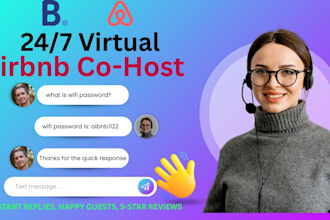 be 247 virtual airbnb co host messaging booking management superhost support