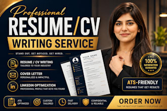 write professional ats resume writing and cover letter