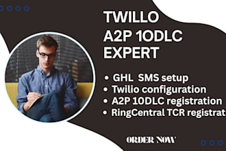 setup a2p 10dlc and configure twilio for a ghl SMS campaign