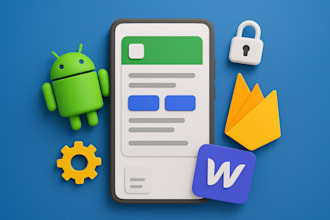 develop android app with firebase studio, firebase auth and webflow membership