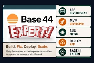 base44 expert base44 bug fixing base44 debugging web app development mvp design