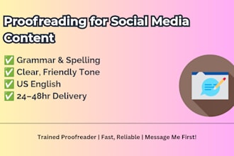 proofread your youtube scripts and social media content