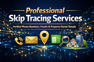provide skip tracing and verified contacts details