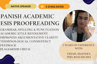 proofread your spanish thesis academically