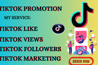promote tiktok for viral growth, like, followers and organic engagement