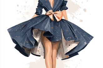 draw a wedding fashion illustration