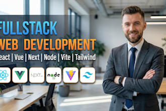 develop website with react vuejs nextjs nodejs vitejs angularjs