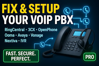 setup asterisk free pbx fusion pbx thirdlane yeastar vodia pbx call routing IVR