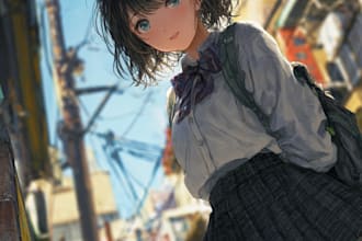 make an interesting anime character design for you