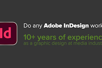 do professional magazine, brochure, and ebook layout in indesign