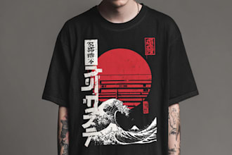 design trendy typography and illustration t shirt designs