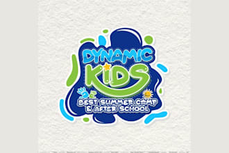 design summer camp after school program logo