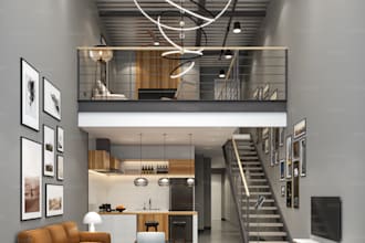 modern luxe style apartment renovation design