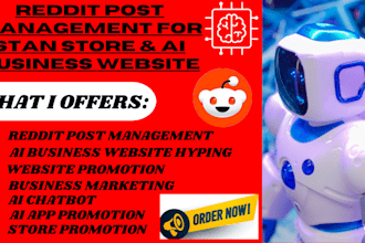 manage reddit post for ai business website stan store tiktok shop, vape product