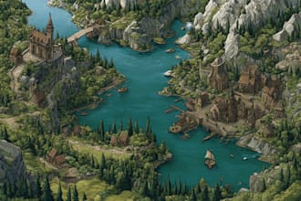 draw fantasy maps and city maps