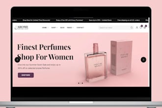 design perfume shopify store perfume website perfume store fragrance website
