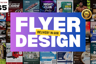 design custom a3, a4, a5, a6 flyer design, brochure, leaflet in 24 hours