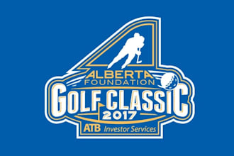 design awesome new hockey alberta foundation golf logo