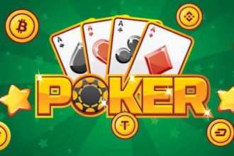 develop crypto crash games, poker, blackjack, crypto game website