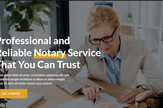 build notary website, notary service, notary landing page, loan signing agent