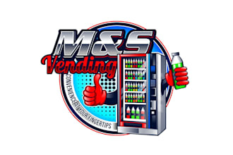 create wonderful and excellent vending machine logo design