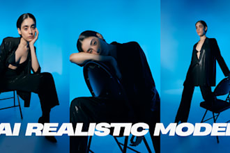create a hyperrealistic ai model for virtual fashion