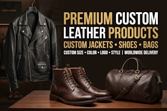 deliver custom leather jacktes shoes bags all over the world
