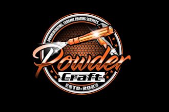 create exclusive and marvelous powder coating logo design