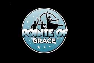 create attractive and imagination dance studio logo design
