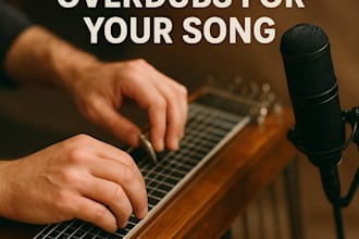 record professional pedal steel guitar overdubs for your song