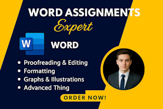 do microsoft word assignment editing, formatting and document design