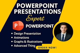 do professional powerpoint presentations, slides design, animation and templates