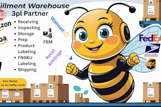 do warehousing , prep and fulfillment service for you in USA