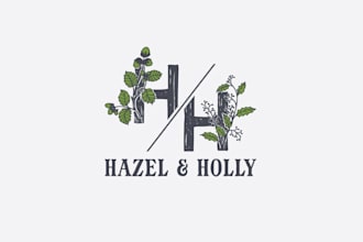 design handmade woodworking home décor brand logo