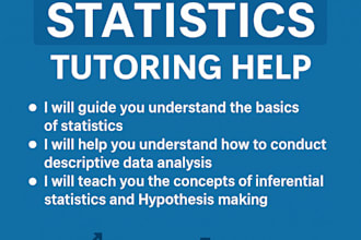 provide statistics tutoring help