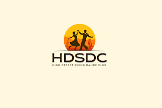design high desert swing dance club logo