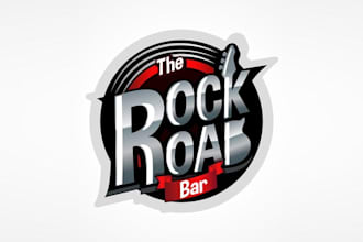 design awesome bar pub vintage industrial logo
