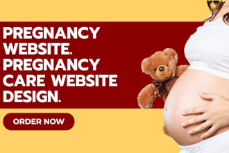 build pregnancy training website, pregnancy care website, pregnancy website