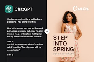 create ai powered fashion n beauty social media posts using canva for instagram