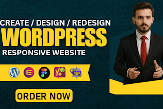 design and redesign wordpress, landing pages using elementor with SEO