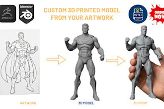 sculpt custom 3d print toy model action figure art toy dnd character design  stl