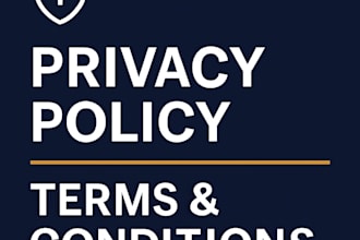 draft gdpr compliant privacy policy and terms and conditions