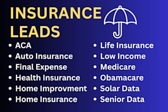 generate insurance solar leads aca medicare life obamacare