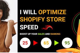 shopify speed optimization and increase shopify score, shopify SEO