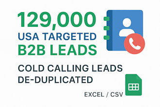 one hundred thousand business to business leads