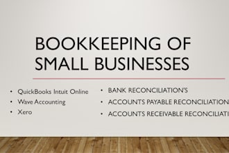 do bookkeeping in quickbooks, wave and xero
